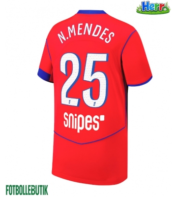 Paris Saint-Germain Nuno Mendes #25 Tredje Tröja 2025-26 Kortärmad